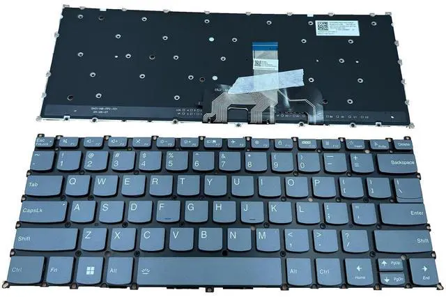 Alt view image 3 of 5 - Siakoocty Laptop Replacement US Layout with Backlight Keyboard for Lenovo Yoga 7 14IAL7 14ARB7 ARB7 Yoga 14c IAL7, Notebook PT4SB-US V215220AS1 SN21F91212 SN21G96020