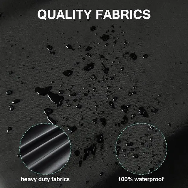 Alt view image 5 of 5 - Outdoor TV Cover 65 inch Waterproof, Weatherproof Heavy Duty TV Cover for Outside 60 to 65 inch Flat Screen Television, Fabric Screen Protector with Bottom