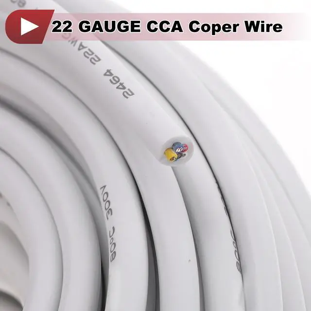 Alt view image 5 of 5 - HEROFFIX Electrical Ground Wire Automotive Power Wire 200FT White TC 1 Pcs 22Gauge 6 Conductor Fully Insulated& Soft Touch Jacket Universal