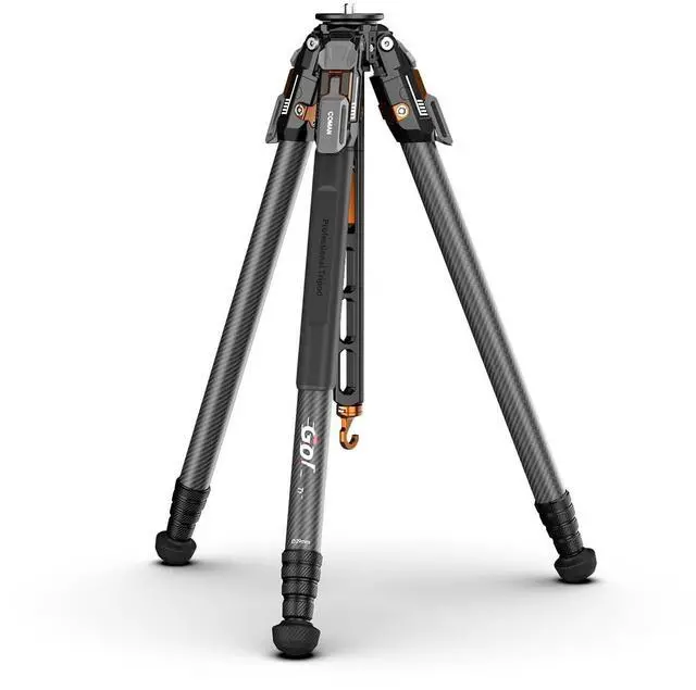 Main image of COMAN T1 Snap-Open Carbon Fiber Tripod, Heavy Duty Tripod for Camera with 44lbs Max Load, Professional Tripod for Telescope DSLR & Mirrorless, Low Angle via Removable Center Column, 62.9 Max Height