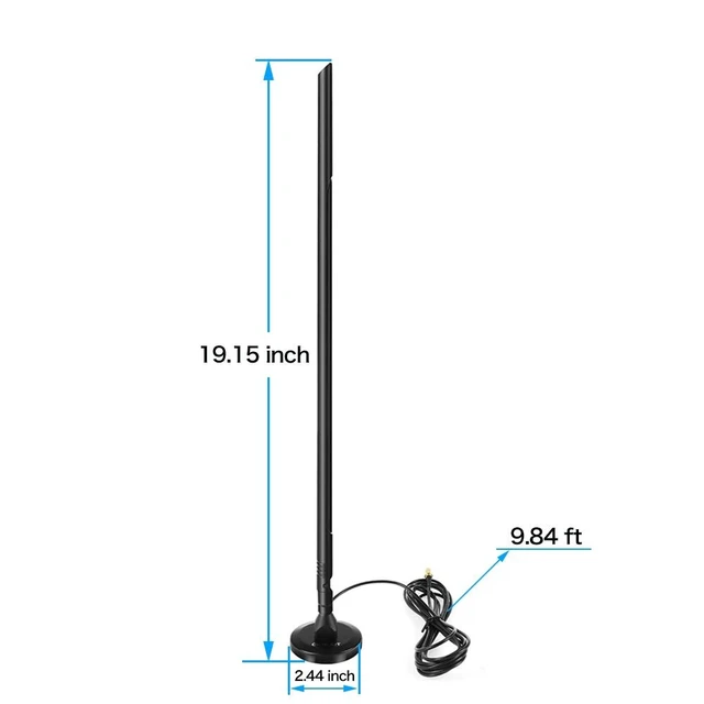 Alt view image 3 of 5 - CHHLIUT 4G LTE External Antenna with Magnetic Base, SMA Male for Router