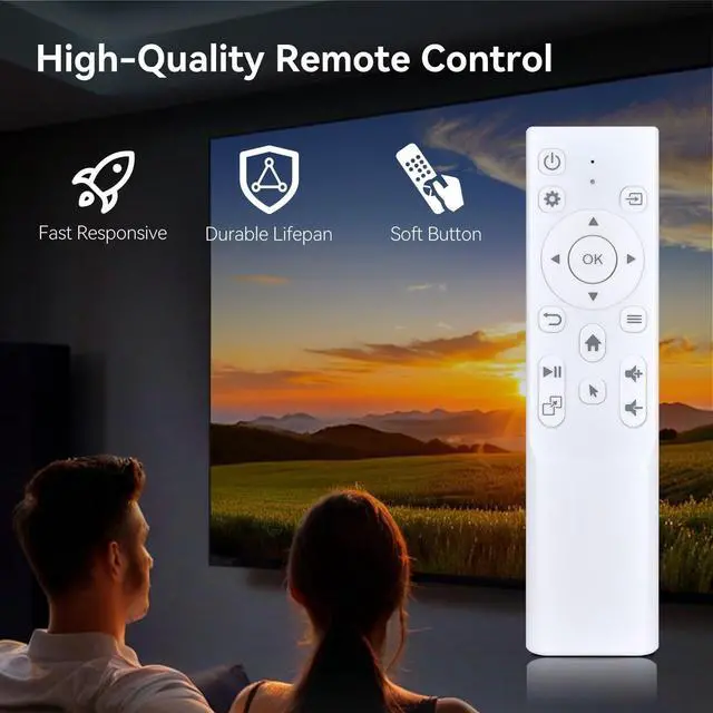 Alt view image 3 of 5 - HZIME New Replacement Remote Control Compatible for Philips NeoPix 550 NeoPix 750 Css2113 Home Cinema Video Projector NPX550/INT NPX750/INT