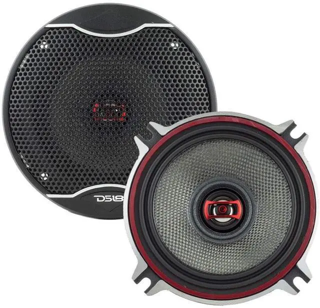 Main image of DS18 EXL-SQ4-4-Inch 3-OHMS High Sound Quality Speaker - Sleek Compact Design with Chrome Finish - Superior Bass Response - 260 WATTS Max - Set of 2, Black
