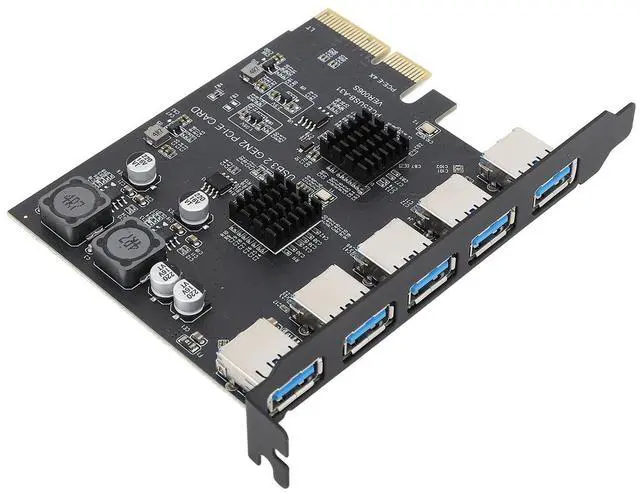 Main image of SUNGOOYUE Premium ASMedia ASM3142 USB 3.2 Gen 2 5 Ports PCIe Expansion Card for High Resolution Media, Compatible with 7 10 11 for,