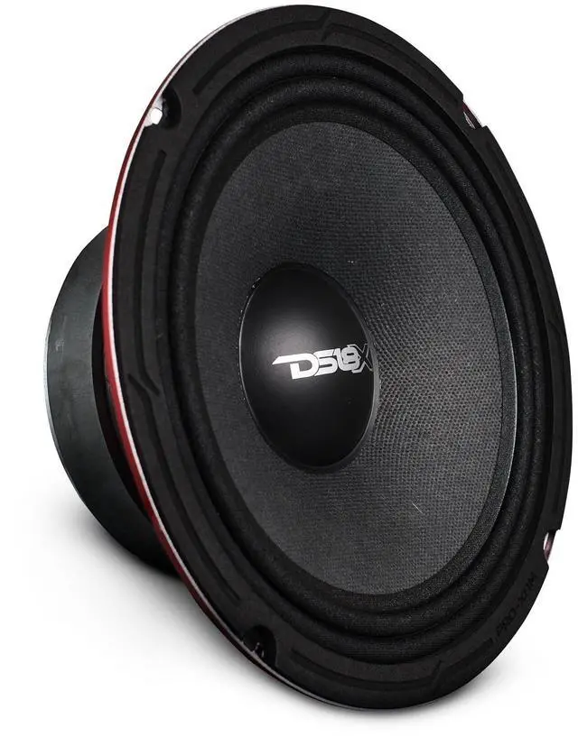 Main image of DS18 PRO-X8M Loudspeaker - 8", Midrange, Red Steel Basket, 550W Max, 275W RMS, 8 Ohms - Premium Quality Audio Door Speakers for Car or Truck Stereo Sound System (1 Speaker), Classic
