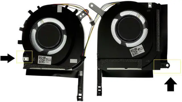 Alt view image 2 of 5 - CPU+GPU Cooling Fan for Asus 13NR0600T05011, 13NR0600T04011, 13NR0750T01011, DFS5K22B056738, DFS5K2211533718 / DQ5D577E009, DQ5D577E010, TUF Gaming F15 FX506HC, FX506HCB, FX506HE, FX506HEB, FX506HF