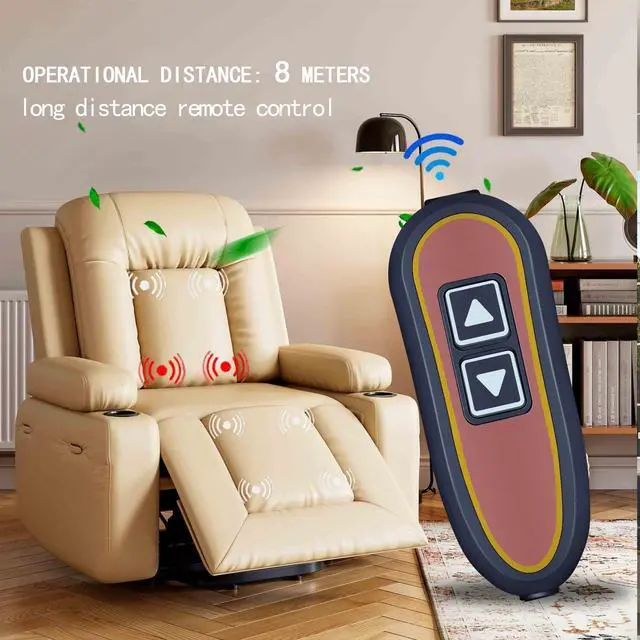 Alt view image 2 of 5 - RYQIF Remte Control Compatible for Golden Burl Hand Control Zk1200-hc/Lepro 2 Button 5 Pin Power Recline Lift Chai