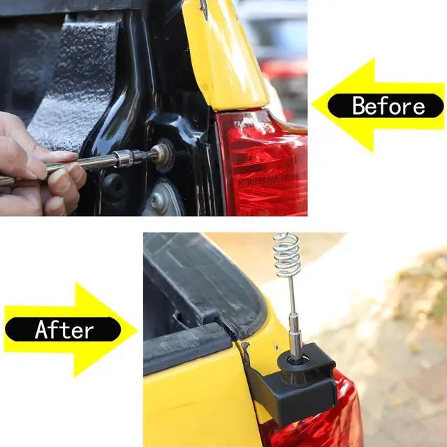Alt view image 4 of 5 - Car Tailgate Antenna Bracket Fit Toyot@ Tundra 2007-2013 Aunginsy Car Right Side Tailgates Antenna Holder Tailgate Antenna Mount Holder Exterior Hitch Mount Trucks Trunk Antenna Metal Base Accessories
