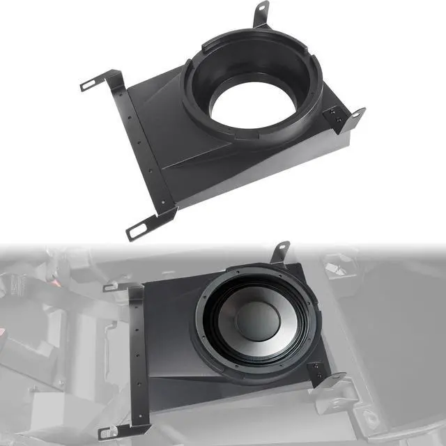 Main image of CUSAUTV 10" Under Seat Speaker Pod Panel for Maverick R, Front Underseat Speaker Enclosures Boxes Pods Mount Compatible with Can Am Maverick R MAX X RS 2024+ Accessories
