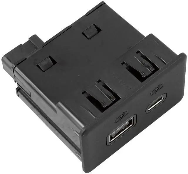 Alt view image 4 of 5 - USB Port Receptacle with USB-C 12V Socket Fit for Cadillac Escalade XT4 for Chevy Silverado for Suburban Tahoe for GMC Sierra Yukon Replacement for 13529873 13540938 13512381 13558185 13536384