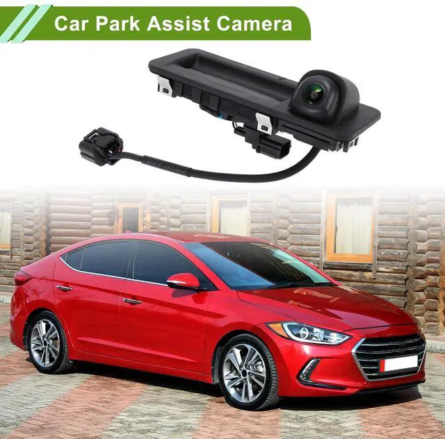 Alt view image 2 of 4 - Partuto Car Park Assist Camera Rear View Backup Reverse Camera with Tailgate Handle for Hyundai Elantra 2016-2019 No.95760F0100 1 Pcs