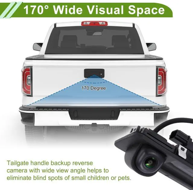 Alt view image 3 of 4 - Partuto Car Park Assist Camera Rear View Backup Reverse Camera with Tailgate Handle for Hyundai Elantra 2016-2019 No.95760F0100 1 Pcs