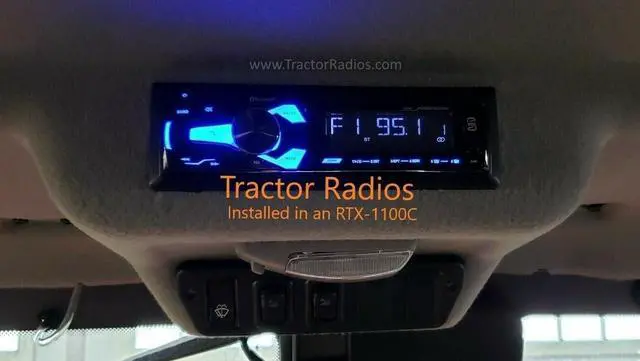 Alt view image 5 of 5 - Compatible with Kubota Tractor Radio Bluetooth CD Stereo Receiver RTV/RTX B LX L M Tractors, USB, MP3, Aux Input, RTV RTX 1100 1100C B2650 Tractors Direct Connect Plug N Play Wiring Harness