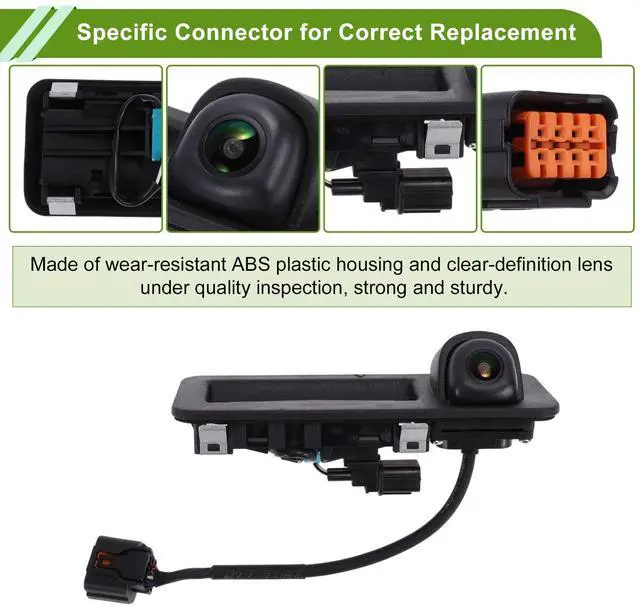 Alt view image 4 of 4 - Partuto Car Park Assist Camera Rear View Backup Reverse Camera with Tailgate Handle for Hyundai Elantra 2016-2019 No.95760F0100 1 Pcs