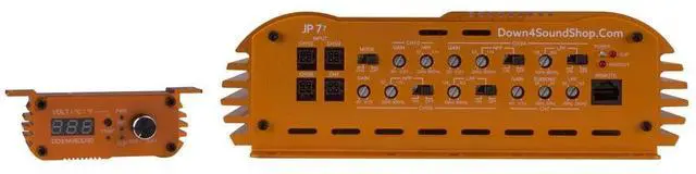 Alt view image 4 of 4 - DOWN4SOUND JP77 Orange ^^ 3000W RMS - 7 Channel Amplifier