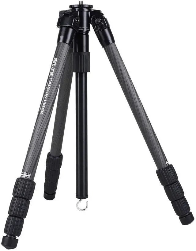 Main image of SLIK Pro CF-734 4-Section 65" Carbon Fiber Tripod Black (615-925)
