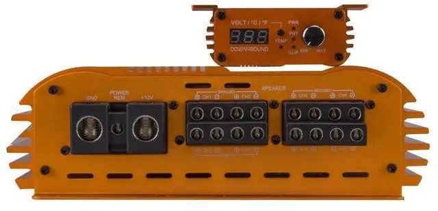 Alt view image 3 of 4 - DOWN4SOUND JP77 Orange ^^ 3000W RMS - 7 Channel Amplifier