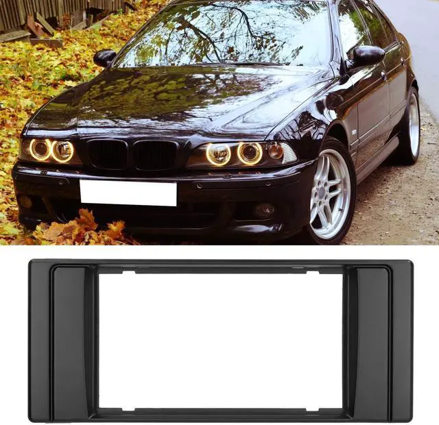 Alt view image 4 of 4 - Acouto 2Din Car Stereo Radio Fascia Trim for 5 Series E39/X5 E53 Navigation Panel Interior Accessory