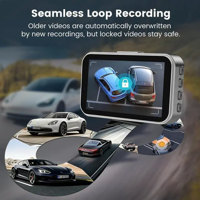 Alt view image 4 of 5 - Miden 2-Channel Dash Cam