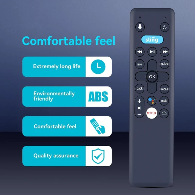 Alt view image 3 of 10 - ZWP Replacement Voice Remote Control Compatible for Sling AIRTVMINI AirTV Mini