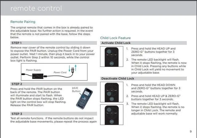 Alt view image 3 of 5 - FQOUG Replacement Remote Control Compatible with iDealBed 3i Custom Adjustable Bed Base