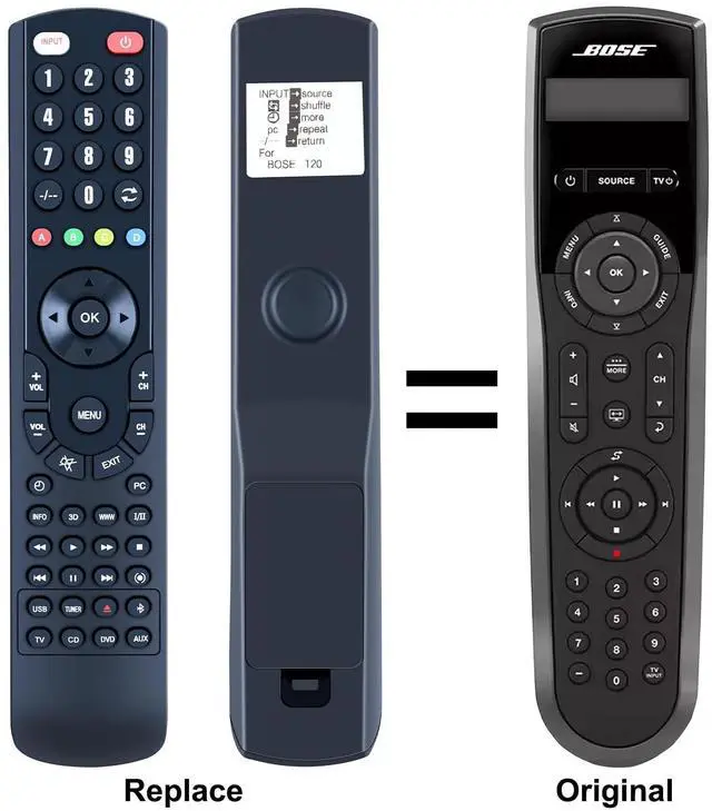 Alt view image 2 of 5 - ZWP RC-X35L Replacement Remote Control fit for Bose Lifestyle V35 V25 t20 525 535 135
