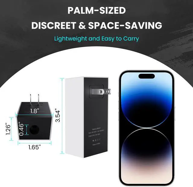Alt view image 2 of 5 - Terapaton Starlink Mini Charger 60W AC Adapter - 30V 2A Output Charging Wall Plug, Compact Replacement Power Supply for Starlink Mini (Cable Not Included)