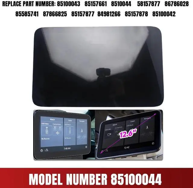 Alt view image 2 of 5 - Yitrust 85100044 12.6 Inch LCD Rear Seat Entertainment Touch Screen Display for 2021-2023 Chevy Suburban GMC Yukon XL Cadillac Escalade 2021-2024 Headrest TV Replacement