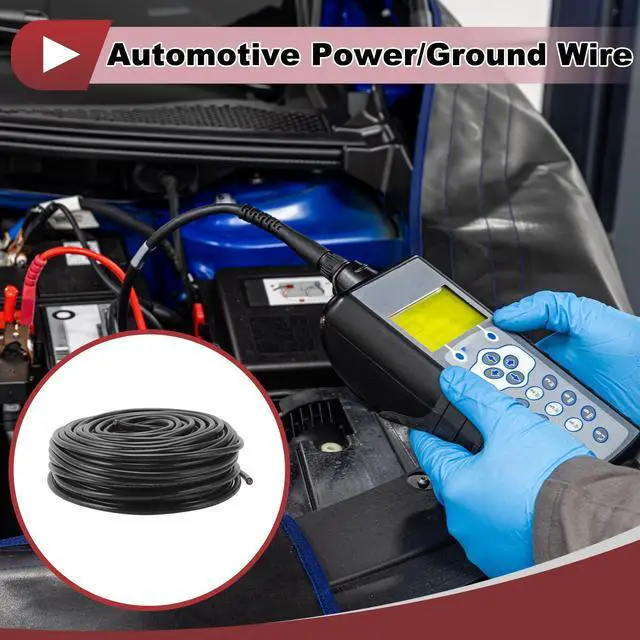 Alt view image 2 of 5 - HEROFFIX Electrical Ground Wire Automotive Power Wire 164FT Black TC 1 Pcs 16AWG 8 Conductor Fully Insulated& Soft Touch Jacket Universal
