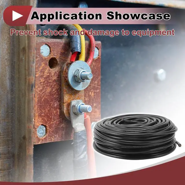 Alt view image 3 of 5 - HEROFFIX Electrical Ground Wire Automotive Power Wire 164FT Black TC 1 Pcs 16AWG 8 Conductor Fully Insulated& Soft Touch Jacket Universal