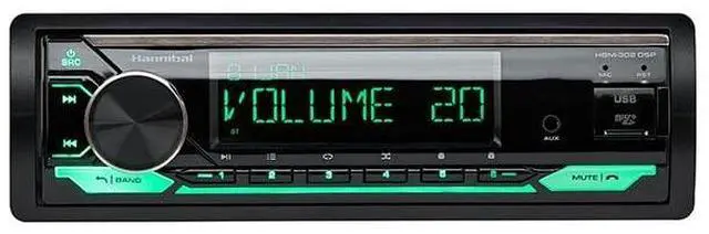 Alt view image 5 of 5 - Hannibal HBM-303 DSP ^^ Car Stereo Receiver with Bluetooth, 6 RCA Outputs, USB & AUX ^^ RGB Display, DSP Processor, MP3/WAV/FLAC Support