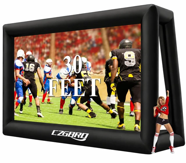 Main image of CZGBRO Inflatable Projector Screen for Outside, 30FT Movie Screen