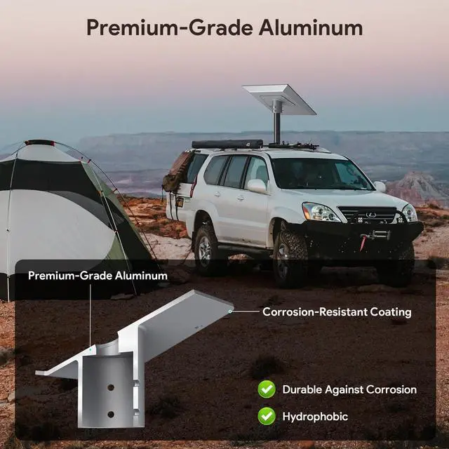 Alt view image 3 of 5 - XLTTYWL Starlink Performance Gen 3 Pipe Adapter, Premium 1.49''-2.5'' Star Link V3 Pole Wedge Mounting Kit for Starlink Performance Gen3, UTA-252