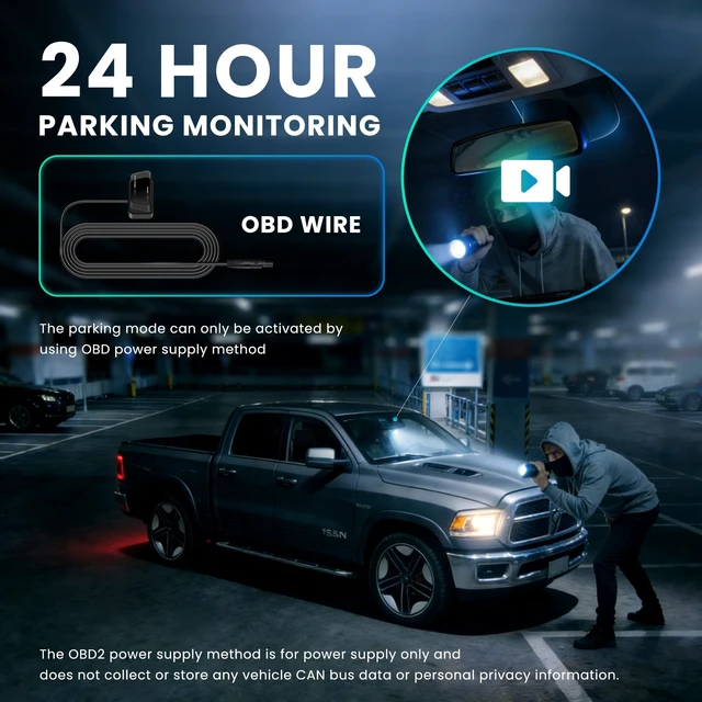 Alt view image 4 of 5 - QHI S87 4K Dash Cam Front Only Fit Dodge RAM 1500 2019-2024