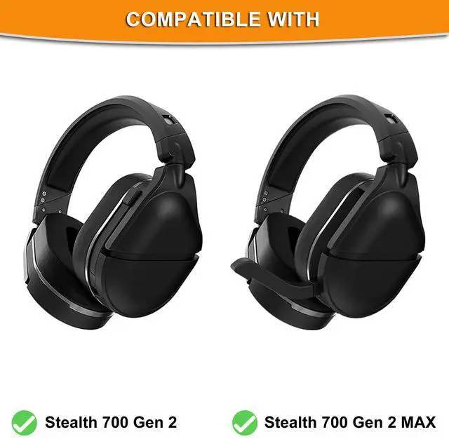 Alt view image 2 of 5 - Stealth 700 Gen2 Earpad Replacement Cooling Gel Ear Pads Ear Cushion Cover Compatible with Turtle Beach Stealth 700 Gen 2 / Stealth 700 Gen 2 MAX Wireless Gaming Headset
