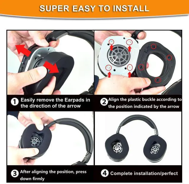 Alt view image 5 of 5 - Stealth 700 Gen2 Earpad Replacement Cooling Gel Ear Pads Ear Cushion Cover Compatible with Turtle Beach Stealth 700 Gen 2 / Stealth 700 Gen 2 MAX Wireless Gaming Headset