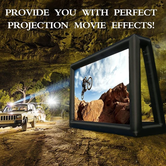 Alt view image 5 of 5 - CZGBRO Inflatable Projector Screen for Outside, 30FT Movie Screen