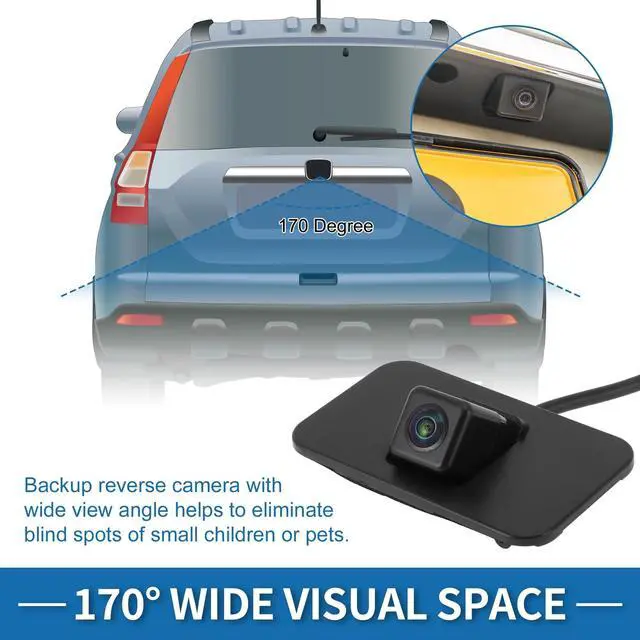 Alt view image 3 of 5 - Partuto Rear View Camera for Cadillac Escalade for Chevrolet Suburban Tahoe for GMC Yukon 15-19 Park Assist Backup Reverse Camera Replace No.23378804/23432248
