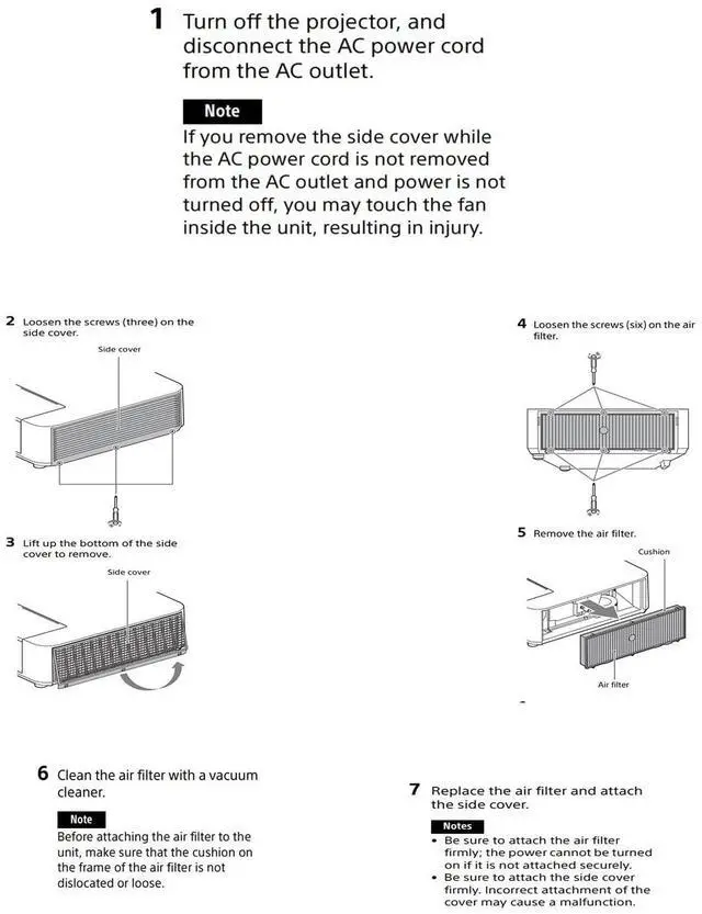 Alt view image 4 of 4 - Greenafil Replacement Air Filter Compatible For SONY VPL-PHZ10 / VPL-PWZ10 / VPL-PXZ10 Projectors