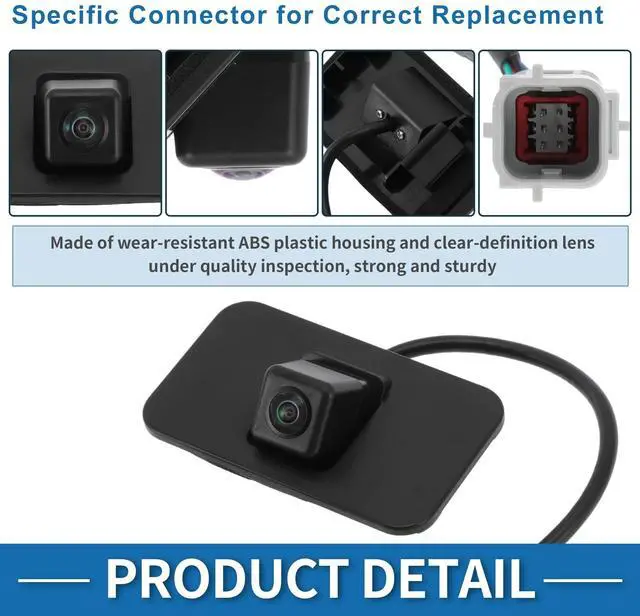 Alt view image 4 of 5 - Partuto Rear View Camera for Cadillac Escalade for Chevrolet Suburban Tahoe for GMC Yukon 15-19 Park Assist Backup Reverse Camera Replace No.23378804/23432248