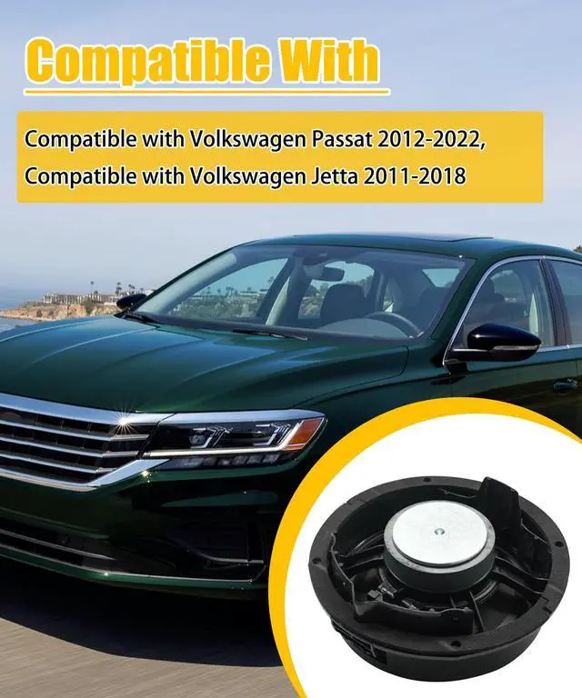 Alt view image 2 of 5 - 5C6035454A Front Door Speaker Assembly Compatible With Volkswagen Passat 2012-2022; Jetta 2011-2018 Bass Loudspeaker Left Driver or Right Passenger Side Front Door Radio Speaker 6 inch 5C6-035-454-A