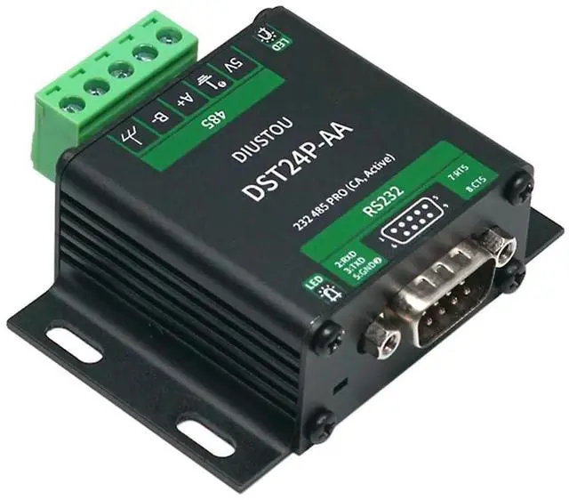 Alt view image 2 of 5 - diustou SP3232 SP3485 Chip RS232 to RS485 Serial Module Isolated Converter 2Mbps High Speed Aluminum Housing DB9 Interface to Terminal