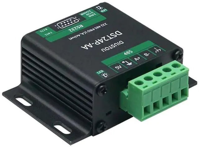 Alt view image 4 of 5 - diustou SP3232 SP3485 Chip RS232 to RS485 Serial Module Isolated Converter 2Mbps High Speed Aluminum Housing DB9 Interface to Terminal