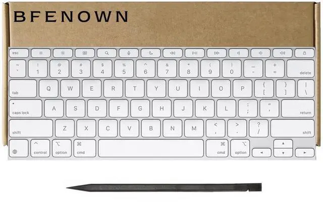 Main image of Bfenown Replacement US QWERTY Keycaps Keys for iPad Pro 13" (M4) / iPad Air 13" & 11" (M3) Magic Keyboard (2024 Model)