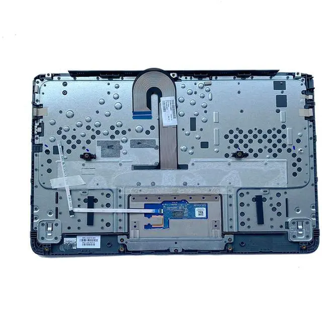 Main image of Lyinsen Replacement for HP Chromebook 11 G7 EE Laptop Upper Case Palmrest Keyboard Touchpad Assembly Part 11.6" L52573-001 Top Cover Black