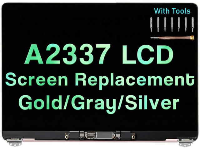 Main image of Screen Replacement for MacBook Air M1 A2337 2020 2021 13" EMC 3598 MGN63 MGN93 MGND3 MGN73 MGNA3 MGNE3 LCD Display Assembly Kit (Rose Gold)