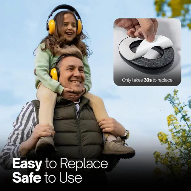 Alt view image 5 of 5 - for 3M WorkTunes Replacement Ear Pads Headphones Connect Hearing Protection with Noise Cancelling Radio Ear Muffs AM/FM Bluetooth Headset Protective Earmuffs Shooting Ear Protection Mowing (Pack 6)