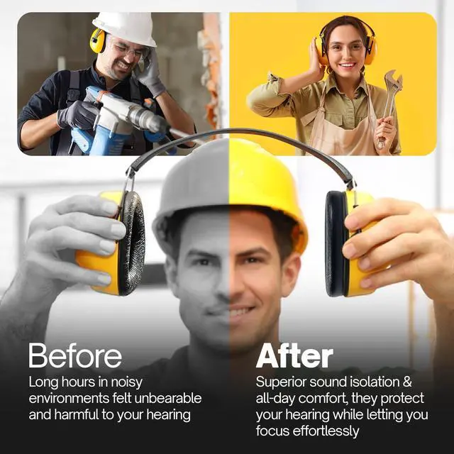 Alt view image 4 of 5 - for 3M WorkTunes Replacement Ear Pads Headphones Connect Hearing Protection with Noise Cancelling Radio Ear Muffs AM/FM Bluetooth Headset Protective Earmuffs Shooting Ear Protection Mowing (Pack 6)