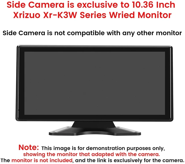 Alt view image 2 of 2 - Xrizuo Xr-K3W Series Side View Camera for Backup Camera, Applicable to Xr-K3W