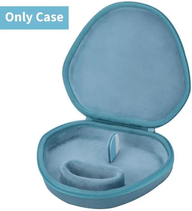 Alt view image 3 of 5 - Peyyargo Hard Carrying Case with Sleep Mode Replacement for Apple AirPods Max Wireless Over-Ear Headphones (Light Blue)